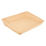 CESTA SIMIL VIMINI RETTANGOLARE   45x60x5/12 CM NATURALE PP (1 UNITÀ)