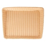 CESTA SIMIL VIMINI RETTANGOLARE   45x60x5/12 CM NATURALE PP (1 UNITÀ)