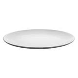 PIATTI OVALE ASAMI WARE  23x16 CM BIANCO MELAMINA (12 UNITÀ)