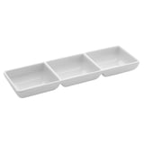 CONTENITORE 3 SALSE ASAMI WARE  140 gr. 22x7x2,5 CM BIANCO MELAMINA (12 UNITÀ)