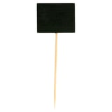 SPIEDINI "LAVAGNA" BAMBOO  3,5x2,5x9 (h) CM NERO BAMBÙ (100 UNITÀ)