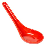CUCCHIAI CINESI ASAMI WARE  14x4,2x4,5 CM ROSSO MELAMINA (100 UNITÀ)