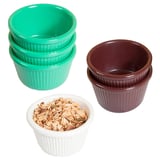 RAMEQUINS SCANALATI ASAMI WARE 60 ML Ø 6,9x2,5 CM NERO MELAMINA (24 UNITÀ)