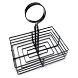 CESTO CONDIMENTI   20,5x15x20 CM NERO ACCIAIO (1 UNITÀ)