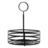 CESTO CONDIMENTI   Ø 15,5x20 CM NERO ACCIAIO (1 UNITÀ)
