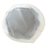 CESTA PANE CREMA/GRIGIO   Ø 19x10 CM COTONE (12 UNITÀ)