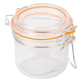 VASETTO CONSERVE + CHIUSURA CLIP WAKI GLASS 200 ML Ø 8,3x8,5 CM TRASPARENTE CRISTAL (48 UNITÀ)
