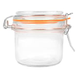 VASETTO CONSERVE + CHIUSURA CLIP WAKI GLASS 200 ML Ø 8,3x8,5 CM TRASPARENTE CRISTAL (48 UNITÀ)