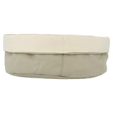 CESTA PANE CREMA/GRIGIO   Ø24x17 CM COTONE (12 UNITÀ)