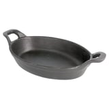 CASSERUOLA OVALE  720 ml 21,5(27,5)x15x4,5 CM NERO FERRO (8 UNITÀ)