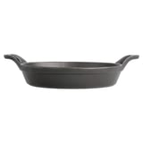 CASSERUOLA OVALE  720 ml 21,5(27,5)x15x4,5 CM NERO FERRO (8 UNITÀ)