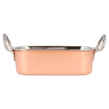 MINI CONTENITORI CON MANICI ARTINOX  14,5x9,5x4,5 CM RAME ACCIAIO INOX (6 UNITÀ)