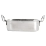 MINI CONTENITORI CON MANICI ARTINOX  14,5x9,5x4,5 CM ARGENTO ACCIAIO INOX (6 UNITÀ)