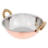 MINI CIOTOLA CON MANICI ARTINOX 510 ML Ø 15x5,5 CM RAME ACCIAIO INOX (6 UNITÀ)