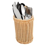 CESTELLI POSATE ROTONDI   Ø 11,5x15 CM NATURALE PP (6 UNITÀ)