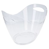 SECCHIELLO OVALE PER GHIACCIO  3300 ML 27x20x20 CM TRASPARENTE ACRILICO (1 UNITÀ)