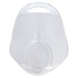 SECCHIELLO OVALE PER GHIACCIO  3300 ML 27x20x20 CM TRASPARENTE ACRILICO (1 UNITÀ)