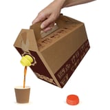 RECIPIENTE PER LIQUIDI  5 L - 160 OZ  MARRONE CARTONE (25 UNITÀ)
