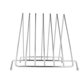 DISPENSER PER 6 TAGLIERE   27,9x30,5x27,7 CM ARGENTO ACCIAIO INOX (1 UNITÀ)