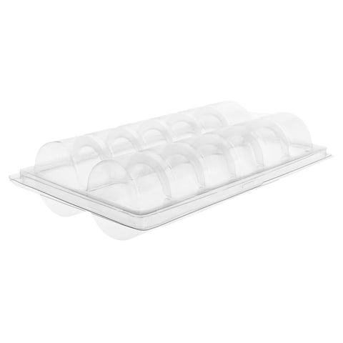 SCATOLA CON ALVEARE PER 12 MACARON   22,5x13,3x5 CM TRASPARENTE PET (75 UNITÀ)