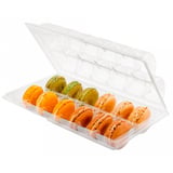 SCATOLA CON ALVEARE PER 12 MACARON   22,5x13,3x5 CM TRASPARENTE PET (75 UNITÀ)