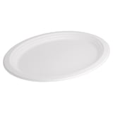 PIATTI OVALI BIONIC  32x25,5x2,1 CM BIANCO BAGASSA (500 UNITÀ)