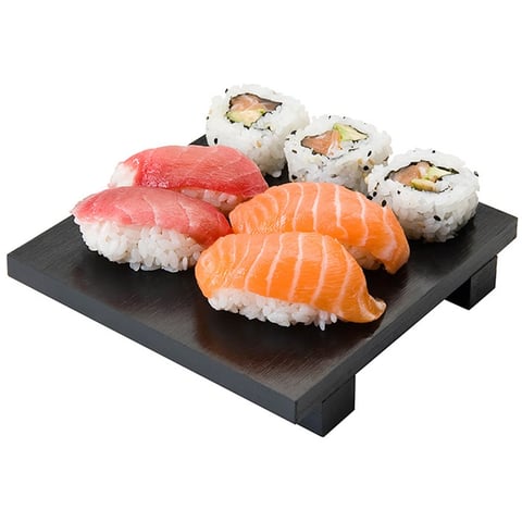 BASE SUSHI BAMBOO  15x15x2,5 CM NERO BAMBÙ (1 UNITÀ)