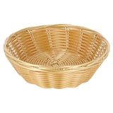 CESTINI SIMILE VIMINI ROTONDI   Ø 18x5 CM NATURALE PP (12 UNITÀ)