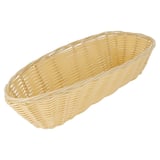CESTINI SIMILE VIMINI ALLUNGATE   33x13x7,5 CM NATURALE PP (12 UNITÀ)