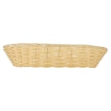 CESTINI SIMILE VIMINI ALLUNGATE   33x13x7,5 CM NATURALE PP (12 UNITÀ)