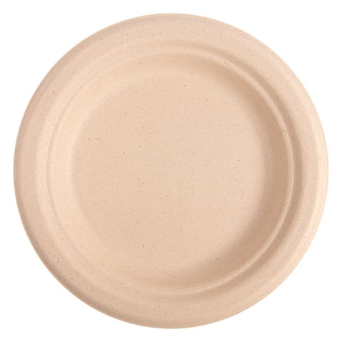 PIATTI BIONIC  Ø 15,5x1,4 CM NATURALE BAGASSA (1000 UNITÀ)