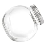 BARATTOLO PER CONSERVARE SFERICO WAKI GLASS 1,7 L 16x11,5x16 CM TRASPARENTE CRISTAL (12 UNITÀ)