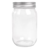 BARATTOLO CON COPERCHIO WAKI GLASS 450 ML Ø 8x13 CM TRASPARENTE CRISTAL (24 UNITÀ)