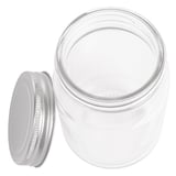 BARATTOLO CON COPERCHIO WAKI GLASS 450 ML Ø 8x13 CM TRASPARENTE CRISTAL (24 UNITÀ)
