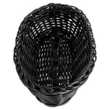 CESTI SIMILE VIMINI ALLUNGATE   23x9x8 CM NERO PP (12 UNITÀ)