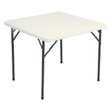 TAVOLO QUADRATO PIEGHEVOLE SUPRA-TEK  86x86x74 CM BIANCO PE (1 UNITÀ)