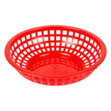 CESTINO ROTONDO   Ø 20x5 CM ROSSO PP (12 UNITÀ)