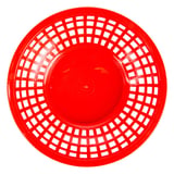 CESTINO ROTONDO   Ø 20x5 CM ROSSO PP (12 UNITÀ)