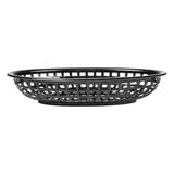 CESTINO OVALE   24x15x4,5 CM NERO PP (12 UNITÀ)