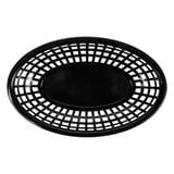 CESTINO OVALE   24x15x4,5 CM NERO PP (12 UNITÀ)