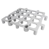 PIATTAFORMA DA PAVIMENTO PROTEGGI MERCI   33x33x4 CM GRIGIO PP (1 UNITÀ)