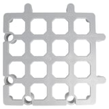 PIATTAFORMA DA PAVIMENTO PROTEGGI MERCI   33x33x4 CM GRIGIO PP (1 UNITÀ)