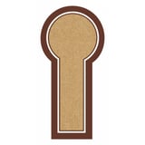 100 FOGLI ETICHETTE ALLUNGATE   Ø 6x12,5 CM KRAFT (1 UNITÀ)
