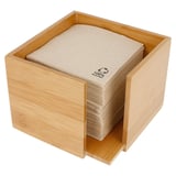 DISPENSER TOVAGLIOLI BAMBOO  13,5x13,5x10 CM NATURALE BAMBÙ (1 UNITÀ)