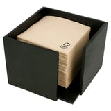 DISPENSER TOVAGLIOLI BAMBOO  13,5x13,5x10 CM NERO BAMBÙ (1 UNITÀ)