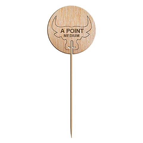 STEAK MARKER - AL PUNTO   9,5 CM NATURALE LEGNO (100 UNITÀ)