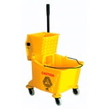 CARRELLO STRIZZATORE + SECCHIO  32 L 62x40,5x86 CM GIALLO HDPE (1 UNITÀ)