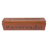 SEGNAPOSTO "RESERVADO/RESERVED"   15x4,4x4,4 CM LEGNO (10 UNITÀ)