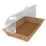 CESTA SIMILE VIMINI CON CUPOLA GN 1/1   MARRONE PP (1 UNITÀ)
