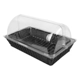 CESTA SIMILE VIMINI CON CUPOLA GN 1/1   NERO PP (1 UNITÀ)
